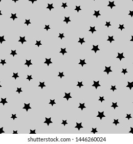 Stars seamless pattern. Randomly abstract vector texture with stars.