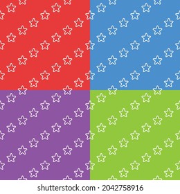 Sterne nahtloses Muster. Sterner Hintergrund, Textur. Vektorgrafik EPS10.