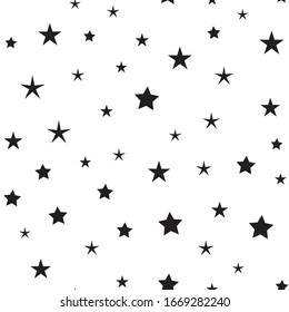 Stars seamless pattern. Star icons texture background.