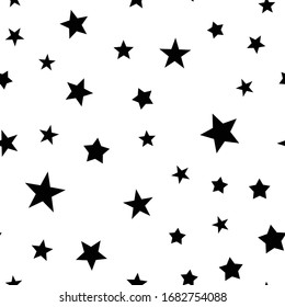 Stars seamless pattern. Star icons texture background.