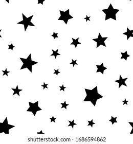 Stars seamless pattern. Star icons texture background.