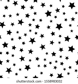 Stars seamless pattern. Star shape texture.