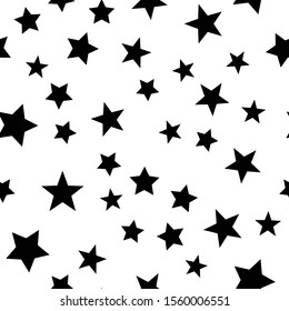 Stars seamless pattern. Star shape texture.