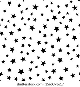 Stars seamless pattern. Star shape texture.