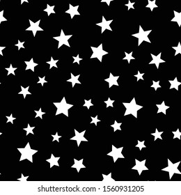 Stars seamless pattern. Star shape texture.