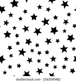 Stars seamless pattern. Star shape texture.