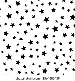 Stars seamless pattern. Star shape texture.