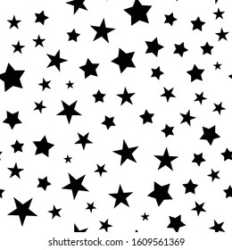 Stars seamless pattern. Star texture background.