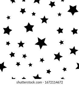 Stars seamless pattern. Star texture background.