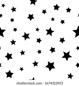 Stars seamless pattern. Star texture background.