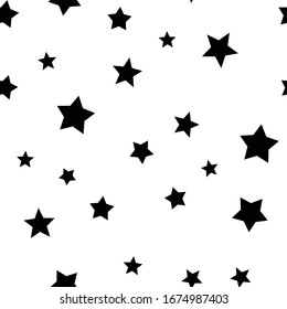 Stars seamless pattern. Star texture background.