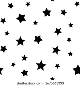 Stars seamless pattern. Star texture background.