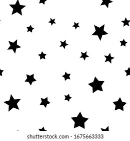 Stars seamless pattern. Star texture background.