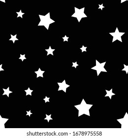 Stars seamless pattern. Star texture background.