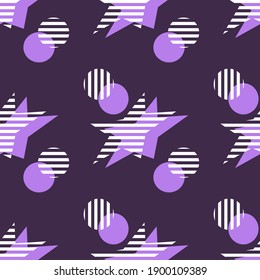 Stars seamless pattern. Vector background.