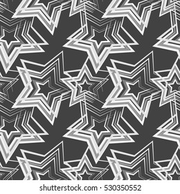 Stars seamless pattern. Vector background, eps 8