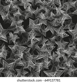 Stars seamless pattern. Vector background, eps 8
