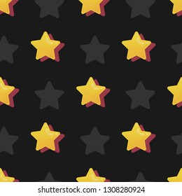 Stars seamless pattern vector illustration