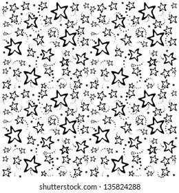 Stars seamless pattern. Vector Illustration