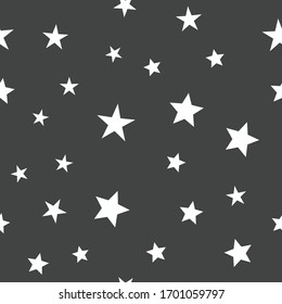 Stars seamless pattern. Vector illustration. Star icons texture background.