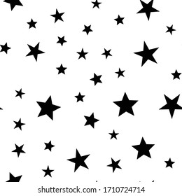 Stars seamless pattern. Vector illustration. Star icons texture background.
