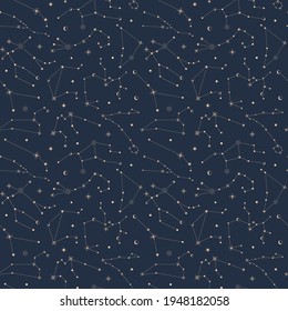 Patrón sin fisuras de las estrellas. Ilustración vectorial.