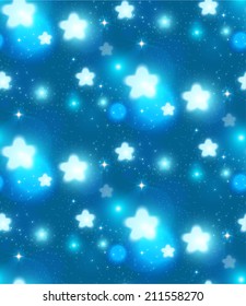 Stars seamless pattern. Vector illustration
