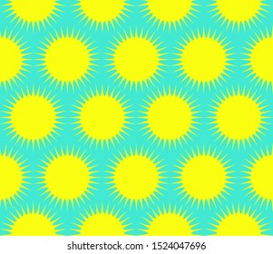 stars seamless pattern in yellow blue shades