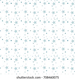 Stars seamless pattern.Retro background. Chaotic elements. Abstract geometric shape texture. Effect of sky. Design template for wallpaper,wrapping, textile. Vector Illustration