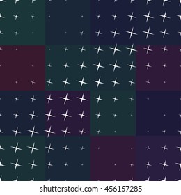 Stars seamless regular vector pattern
