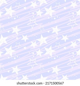 Stars seamless repeat all over pattern