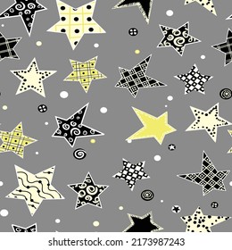Stars seamless repeat pattern print