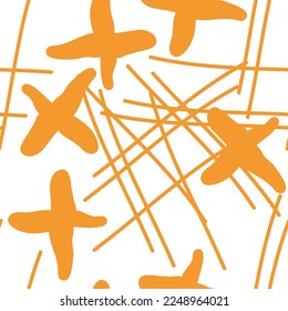 Stars seamless vector pattern for wrapping, digital paper, wallpaper, fabric print, textile design. Simple silhouette shape of shining star decorative element for kids, baby, children, sport.