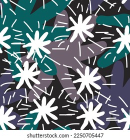 Stars seamless vector pattern for wrapping, digital paper, wallpaper, fabric print, textile design. Simple silhouette shape of shining star decorative element for kids, baby, children, sport.