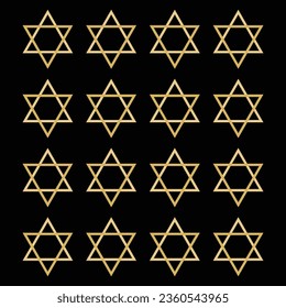 stars set: black color assets for Christmas stars, festival celebrations, web or game design, and app icons.Vector basic shapes. retro stars. Flat vector design elements.