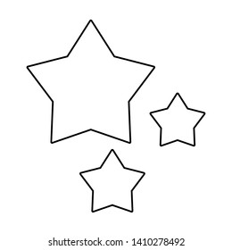 Stars Set Cartoons Isolated Vector Illustration Stock Vector (Royalty ...