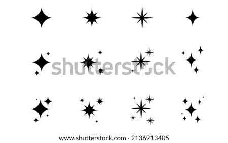 Stars set of vector illustration