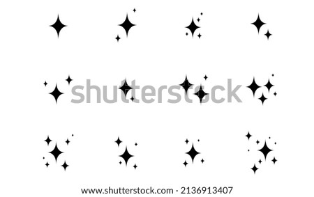 Stars set of vector illustration