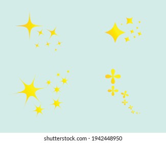 für Ihr Bild bestimmte Sterne. Vektorgrafik
