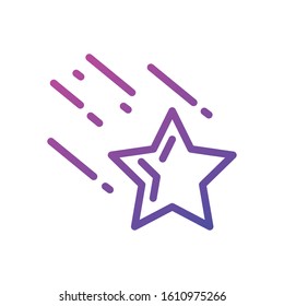 Stars shape design, Night bedtime sky space nature science celestial galaxy and astrology theme Vector illustration