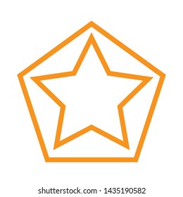 stars shape simple vector design