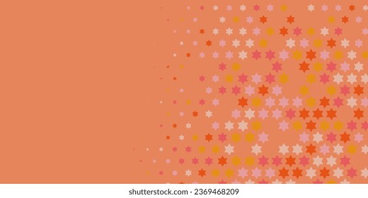 Las estrellas dan forma a dos colores Resumen Ilustración fondo hermoso papel de pared abstracto de estrellas coloridas, fondo colorido abstracto con estrellas. Arte de fondo de escritorio con varios colores brillantes