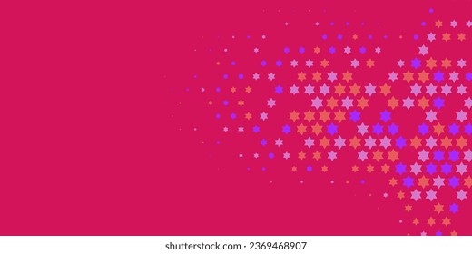 Stars shape Two Color Abstract Illustration background beautiful abstract wallpaper of colorful stars, abstract colorful background with stars. Wallpaper art with bright multi colors