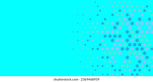Las estrellas dan forma a dos colores Resumen Ilustración fondo hermoso papel de pared abstracto de estrellas coloridas, fondo colorido abstracto con estrellas. Arte de fondo de escritorio con varios colores brillantes