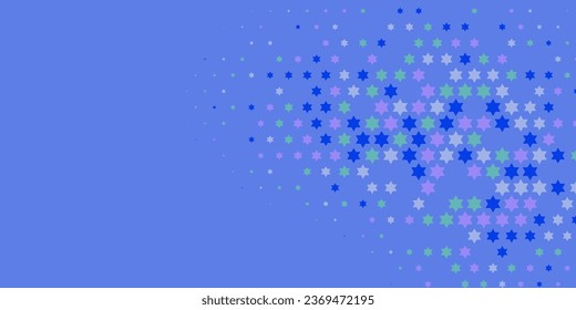 Sterne formen Zwei farbige abstrakte Illustration Hintergrund schöne abstrakte Tapete von bunten Sternen, abstrakter bunter Hintergrund mit Sternen. Tapete-Kunst mit hellen Mehrfarben