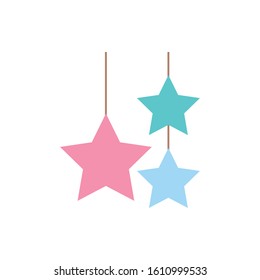 Stars shapes design, Night bedtime sky space nature science celestial galaxy and astrology theme Vector illustration