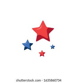 Stars shapes design, Night bedtime sky space nature science celestial galaxy and astrology theme Vector illustration