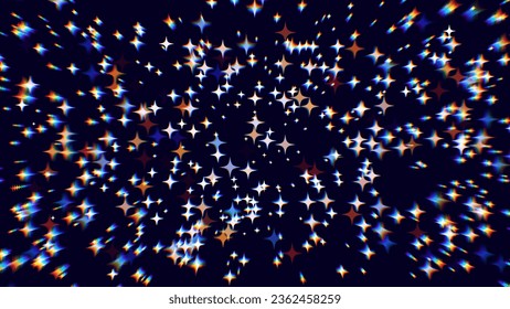 Stars Shine with Special Light. Vector Sparkles Background. Christmas Light Effect. Sparkling Magical Stars Dust Particles. Vector Illustration.