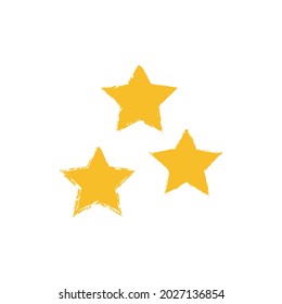 stars simple drawing vector illustration