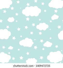 stars sky with clouds background